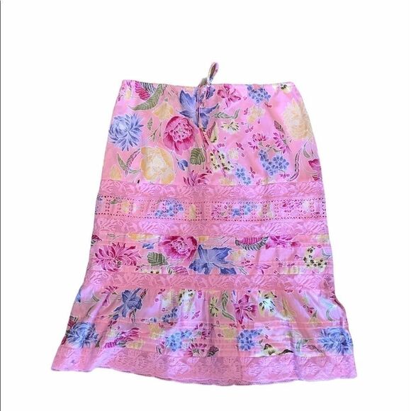 BANANA REPUBLIC Floral Prairie Skirt, Size 8 - Picture 2 of 3